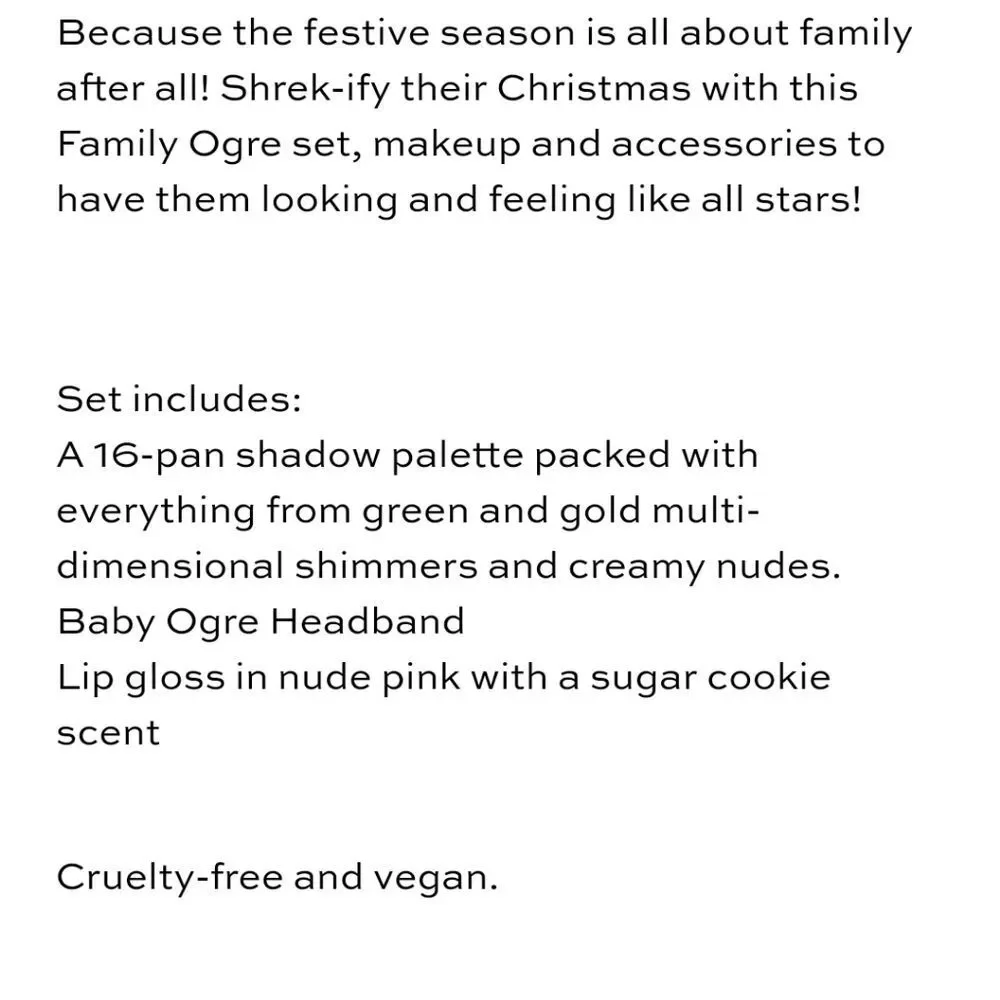 Revolution Beauty X Shrek‎ Family Ogre Set